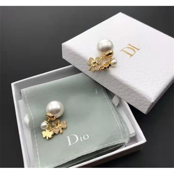

aaa designer jewelry new april grass pearl earrings 16wj, Golden