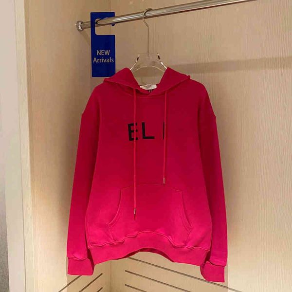

2022 factory wholesale new pink sweater female autumn capsule letter printing hooded loose casual couple large long sleeve jacket, Black