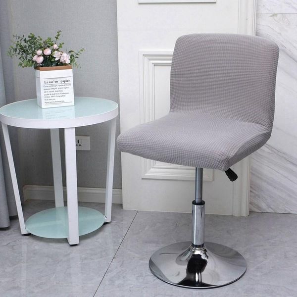 

chair covers stretch bar stool cover solid color swivel all inclusive rotating lift seat case removable slipcover counter decor
