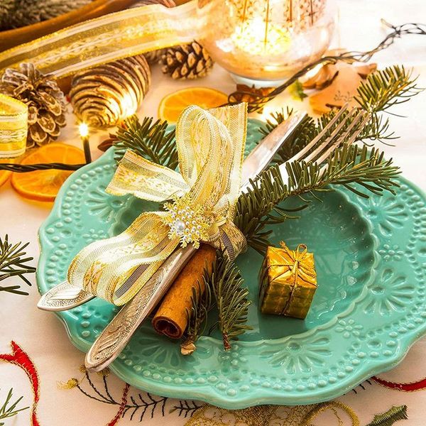 

napkin rings 12 pieces metal flower ring buckle snowflake christmas pearl