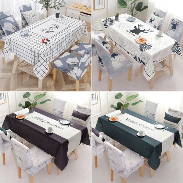 

table cloth 2021 nordic style tablecloth decorative printed rectangle tablecover dust-proof cover dinning home decor