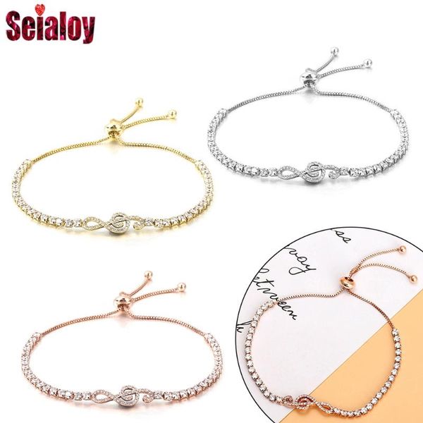 

charm bracelets seialoy zirconia stone musical note bracelet & bangle pull buckle adjustable fine boho for women men jewelry, Golden;silver