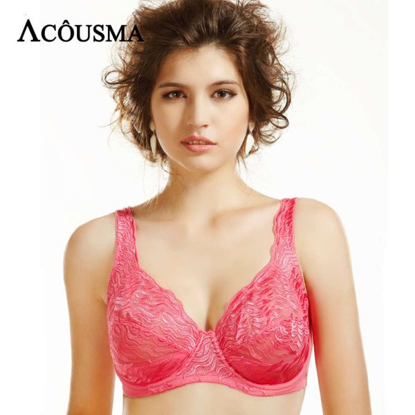 

lingerie french acousma embroidery underwear large bra 71654, Red;black