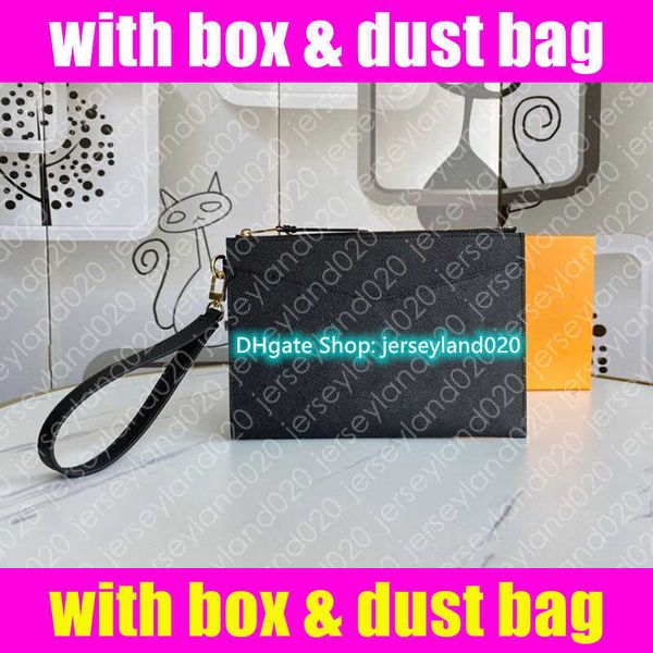 

m68705 pochette melanie mm designer womens clutch pouch wristlet evening phone bag document wallet zippy card holder coin purse accessoires, Red;black