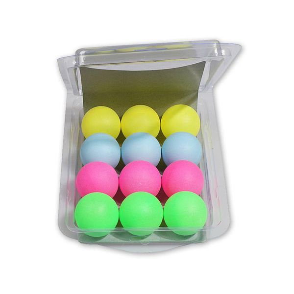 

12pcs table tennis accessory colorful balls decoration -pong ball kit