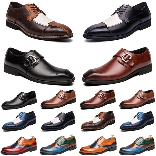 

2021 designer men casual shoes black brown red loafers outdoor flat slip on fashion mens trainers sneakers size 40-47 color29