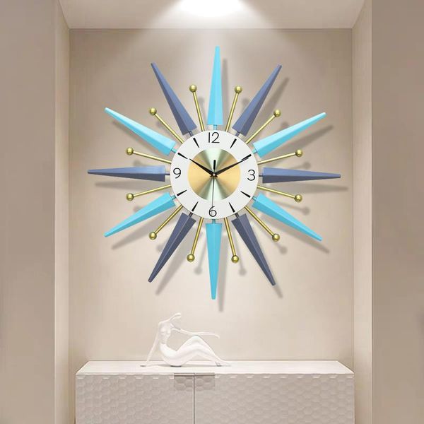 

wall clocks european style living room clock retro vintage large round mechanism creative kitchen reloj cocina watches