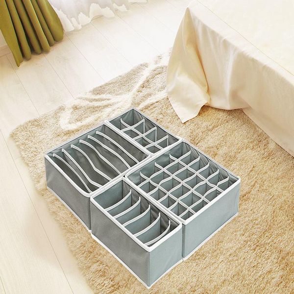 

bra organizer storage box separated for underwear foldable drawer separators tie scarf socks closet drawers