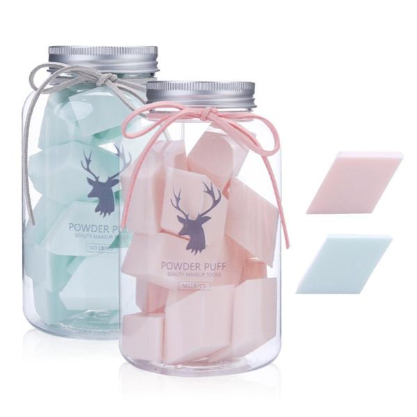 

sponges, applicators & cotton 1 box/18pcs diamond shape cosmetic puff compress facial cleansing sponge face washing makeup exfoliator exfoli