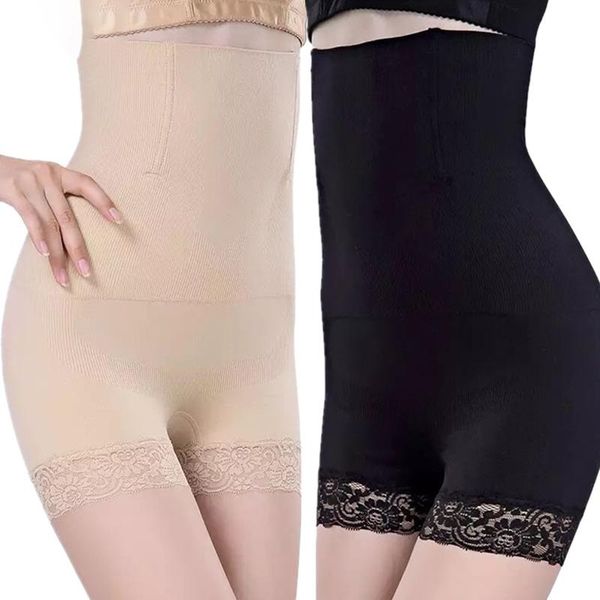 

women's shapers tummy seamless belly waist trainer shaper panties women control pants 1pc underwear high slimming shapewear, Black;white