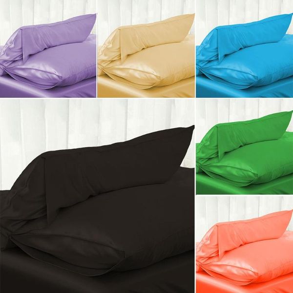 

pillow case 32 sale 1pc pure emulation silk satin pillowcase single cover multicolor drop