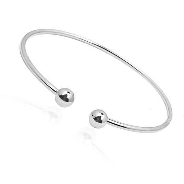 

70%off mouth silver smooth simple garlic korean beads bracelet q9g0, Black