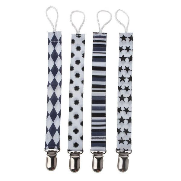 

pacifier holders&clips# 4 pack baby chain clip holder nursing teether dummy soother nipple leash strap