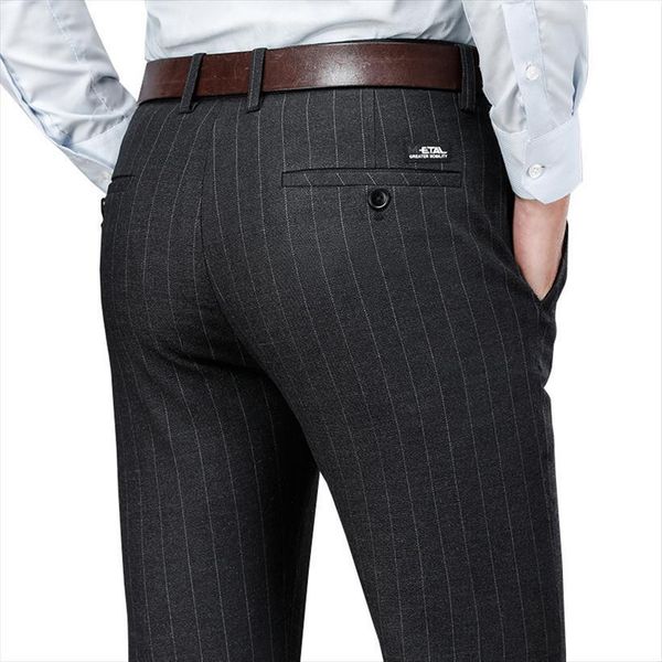 

classic trousers black dress male women pants cotton straight fit office suit work stretch casual men