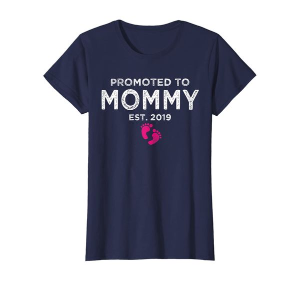 

Womens Promoted to Mommy 2019 distressed T-shirt gift for New moms T-Shirt, Mainly pictures