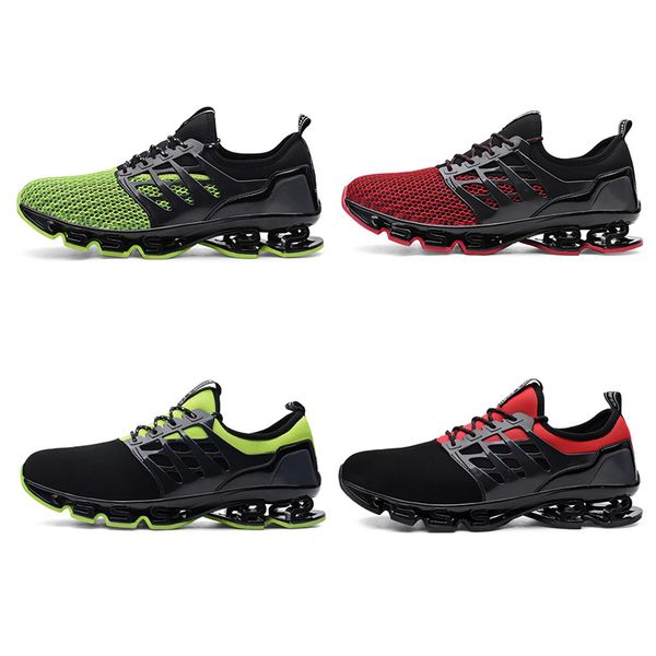 

2021 men running shoes breathable mesh black red green fashion outdoor sport sneaker mens trainer