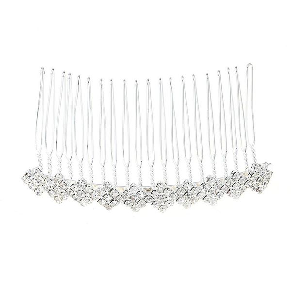 

hair clips & barrettes women crystal clip comb wedding bridal hairs accessories helh889, Golden;silver