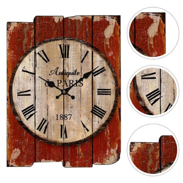 

wall clocks rustic clock decoration household hanging creative wooden