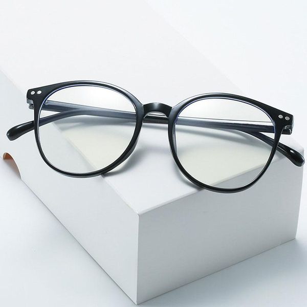 

sunglasses women blue light computer glasses black classic anti ray eyewear brand clear lens round frame eyeglasses, White;black
