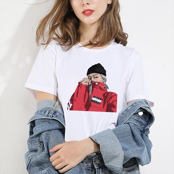 

harajuku gothic and women clothes mens vintage streetwear fashion print aesthetic tumblr tees korean style camiseta mujer, White;black