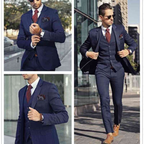 

men's suits & blazers groomsmen man wedding 3pcs custom made slim fit business mens tuxedos formal occasion rt0p, White;black