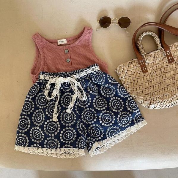 

arrival girls boys printed shorts summer fashion 1-7 years cy807, Black