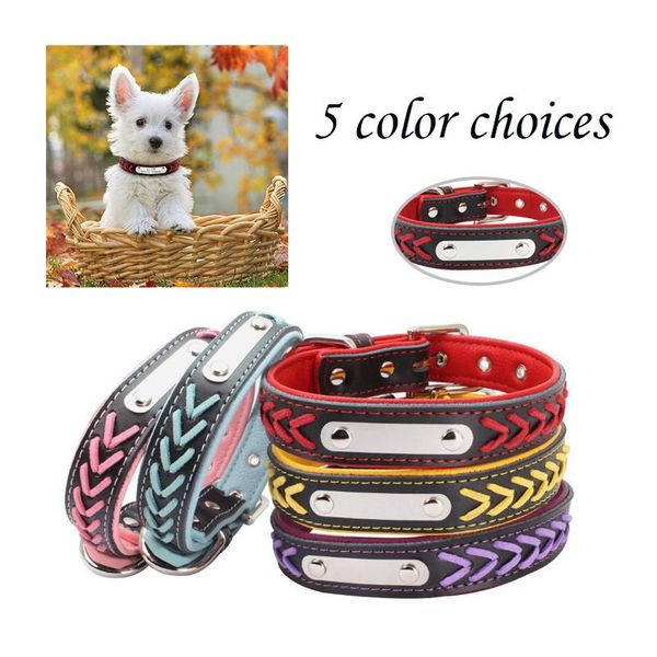 

dog collars & leashes can be hand-knitted collar leather pet fashionable stylish appearance durable and adjustable wear comfortably