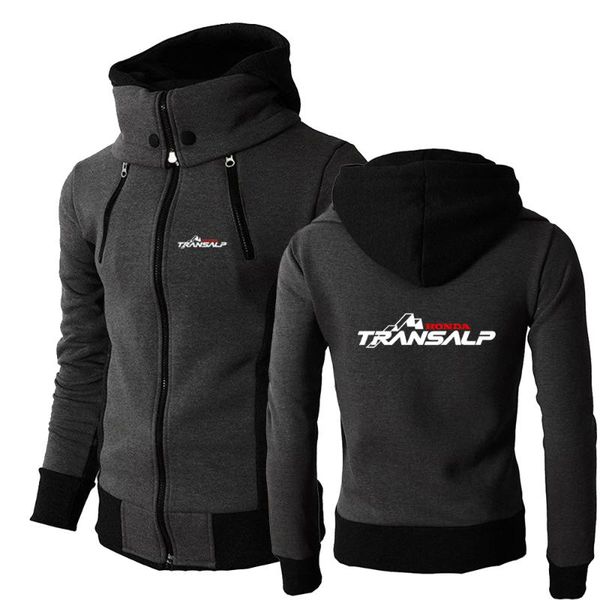 

men's hoodies & sweatshirts 2021 spring autumn transalp style 650 xl700v motorcycle logo men tracksuit sports jacket sweatsuit sportswe, Black