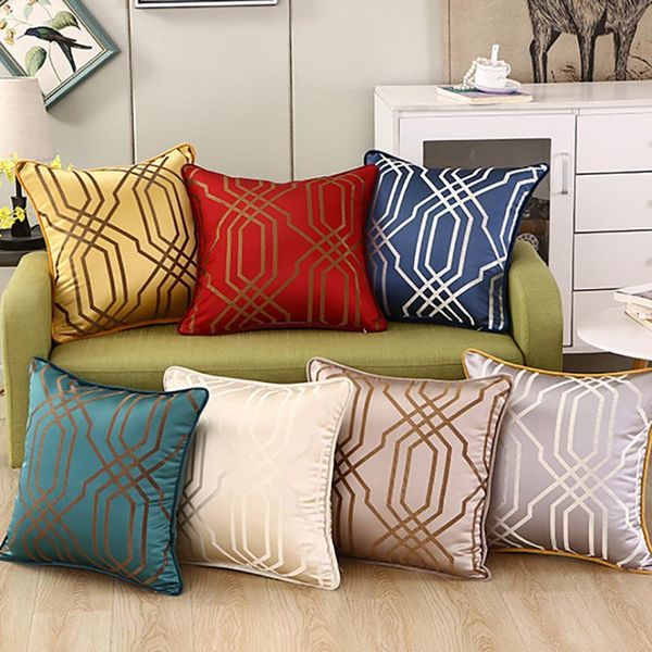 

cushion/decorative pillow 45*45 nordic stripe living room decorative throw cushion cover pillowcase home decor office outdoor garden 40796