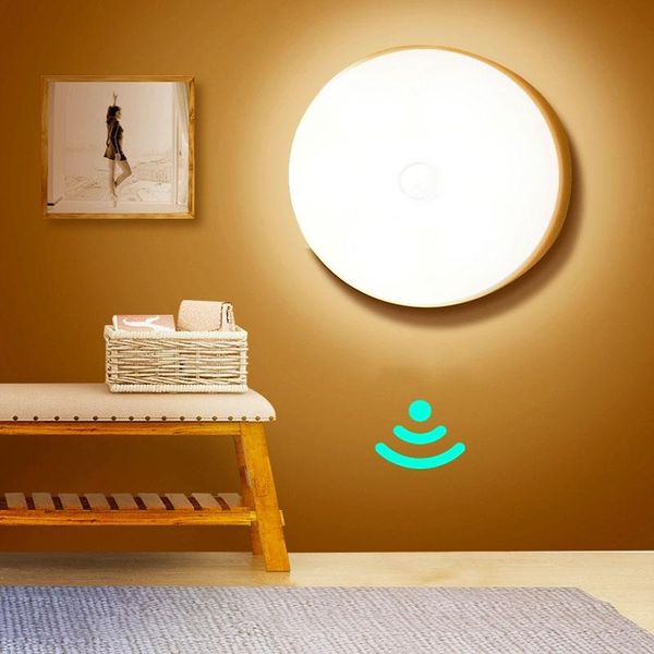 

wall lamp human body induction led night light punch-rechargeable usb bedroom bedside wardrobe walkway staircase kitchen cabinet