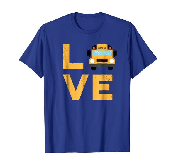 

love school bus driver typography gift t-shirt, White;black