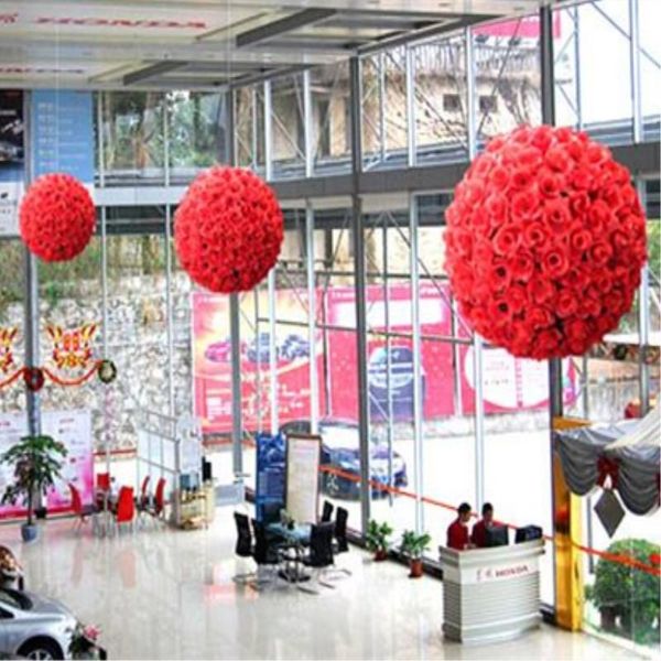 

inch 40 cm wedding silk pomander kissing ball flower decorate artificial for garden market decoration decorative flowers & wreaths
