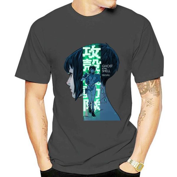 

men's t-shirts anime ghost in the shell v6 m.oshii 1995 t-shirt (black) all sizes s-3xl short-sleeved tee shirt, White;black