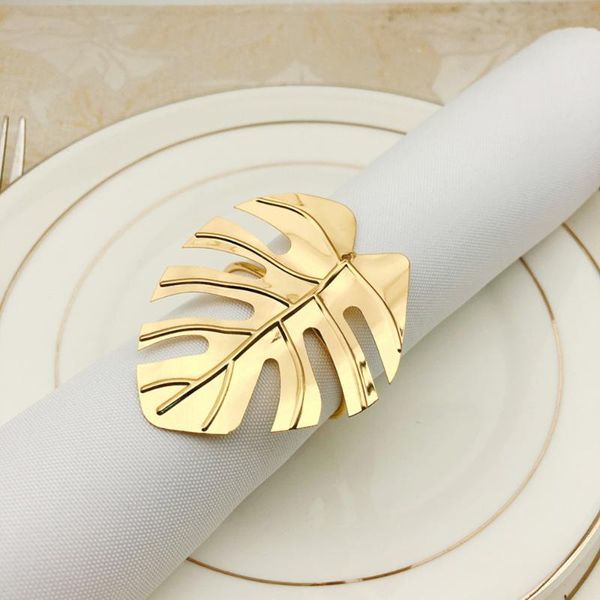 

napkin rings 4pcs/set set leaves ring holders decorative buckle wedding party dinner christmas table decoration