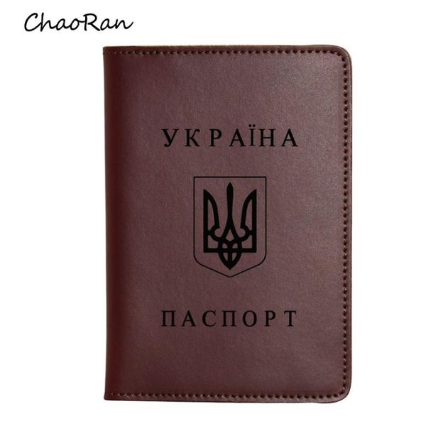 

card holders engraved the national emblem of ukraine passport cover men travel leather wallet engrave name women holder, Brown;gray