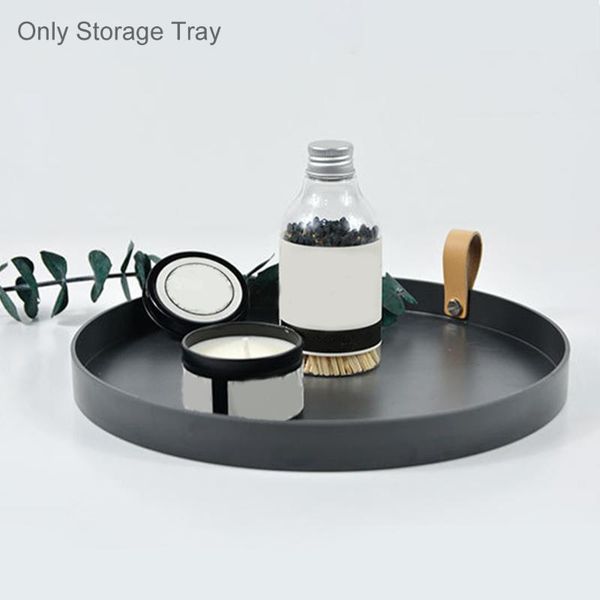 

storage boxes & bins tray with pu handle lightweight bathroom vegetable fruit container deskorganizer easy clean kitchen living room