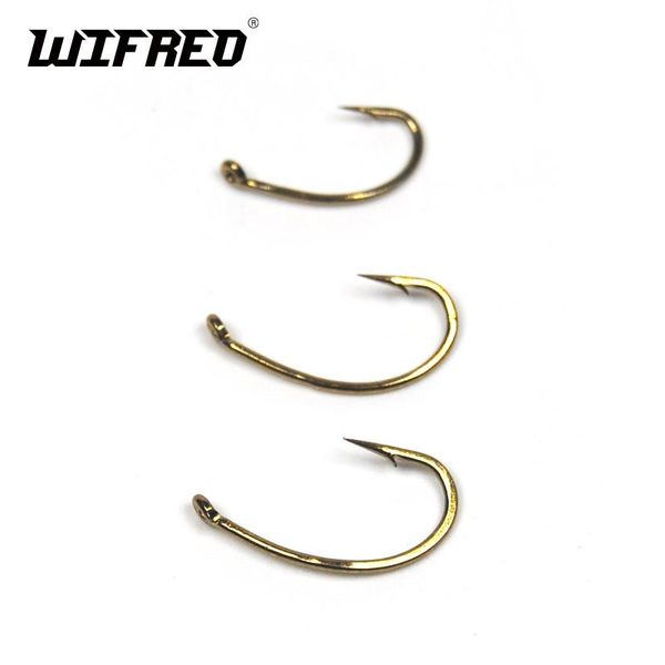 

fishing hooks wifreo 50pcs tying barbed nymph bug shrimp pupae larvae caddis egg flies fish dry #8 #10 #12 #14 #16