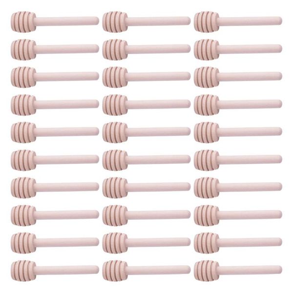 

spoons 30pcs practical honey stirring rods wood stirrer sticks coffee