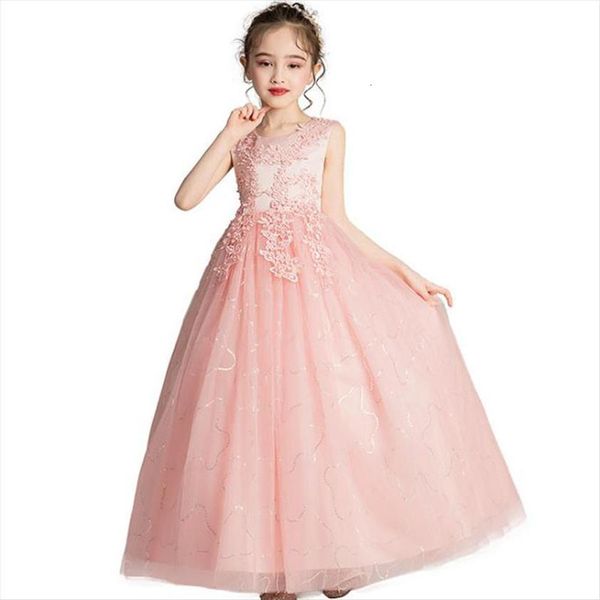 

embroidery flower baby girls wedding girl dresses party princess children summer kids christmas vestidos for clothing, Red;yellow