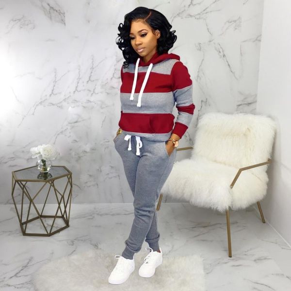 

women's pants & capris european and american fashion sweater leisure sports suit1 gokr, Black;white