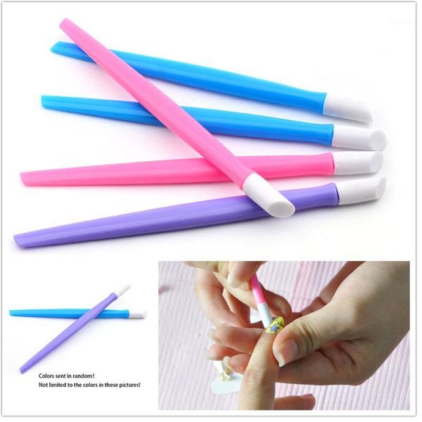 

5/10pcs nail sticker push stick rod uv gel polish remover art cuticle pusher foot care pedicure machine random color1