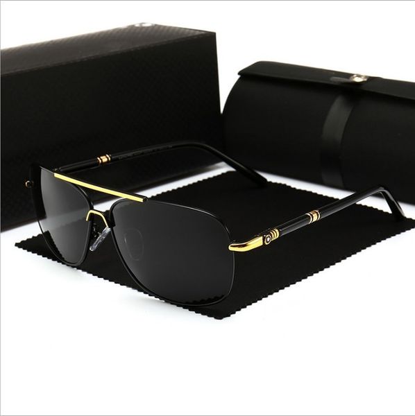 

designer 2021 new men's color film polarizer sun 851 personalized fashion sun driver's glasses, White;black