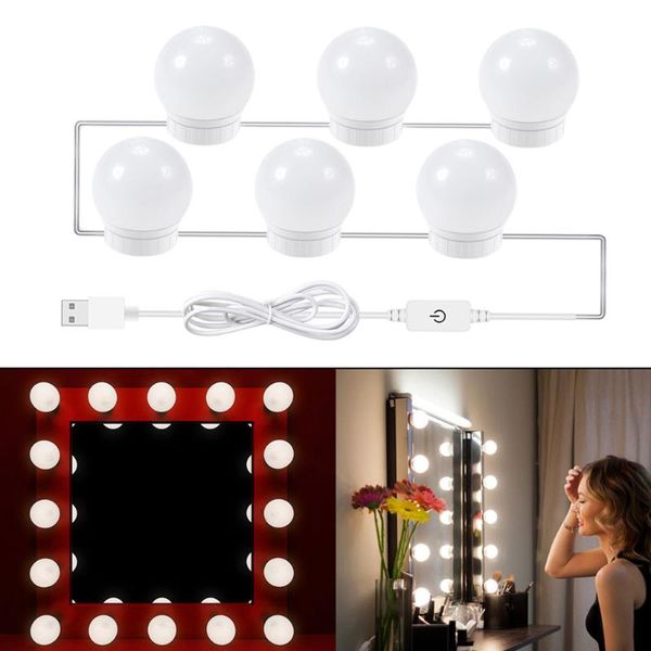 

wall lamp usb makeup mirror lights led strip vanity decoration diy lighted dimmable