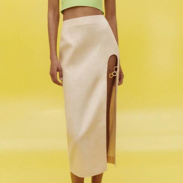 

summer girls skirt 2021 arrival high waist casual skirts straight solid female long sequined, Black