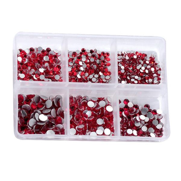 

nail art decorations 1 box colorful flatback glass crystals ab rhinestones ss6/ss8/ss10/ss12/ss16/ss20 non-fix bulk for gem stone, Silver;gold