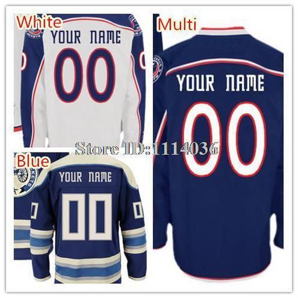 

2016 new, 2014 new columbus blue jackets jerseys customize men's home road third third navy blue white jerseys personalize name n, Black;red
