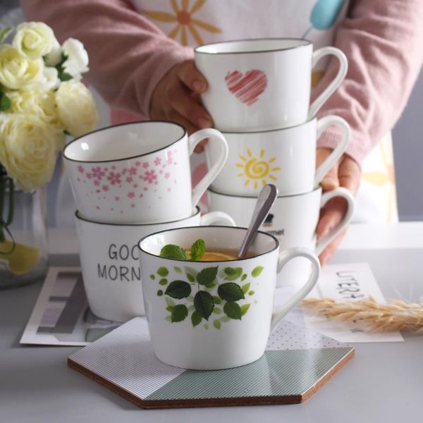 

modern creative mugs coffee cups ceramic minimalist japanese cup kawaii milk mug breakfast tazas bc50mkb