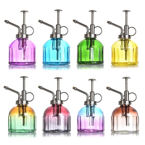 

vintage gradient watering spray bottle plant sprinkling pot glass misting can garden tool h051 equipments