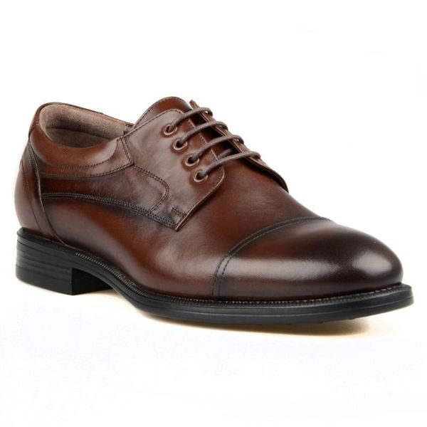 

dress shoes footcourt- brown genuine leather men oxford casual classic comfortable etor footwear business size 39-45, Black