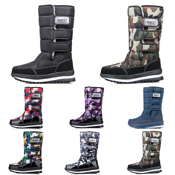 

discount classics snows boots for womens mens fashion high minis ankle short winter boot ladies girls men women booties warm cotton fur non-, Black